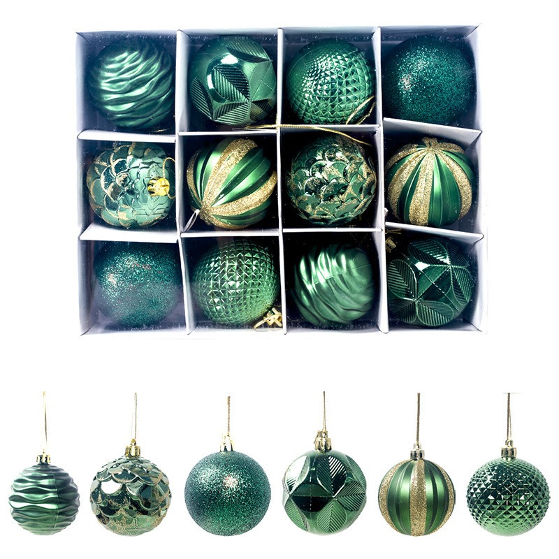 Christmas Balls Ornaments for Christmas Tree Decoration with Hanging Rope