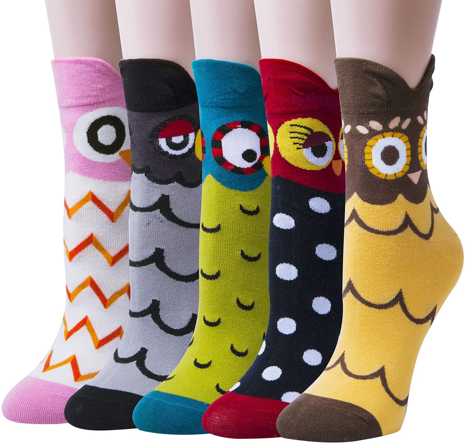 5 Pairs Womens Funny socks