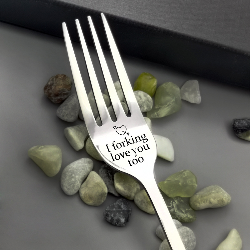 Long Handle Stainless Steel Blessing Dinner Fork
