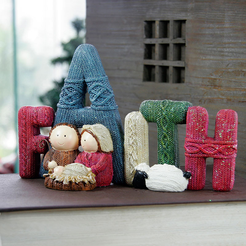 Handcrafts Family Nativity Statue 