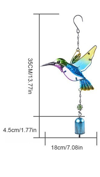 🔥Hot Sale SAVE $10-🐦Metal Hummingbird Wind Chimes