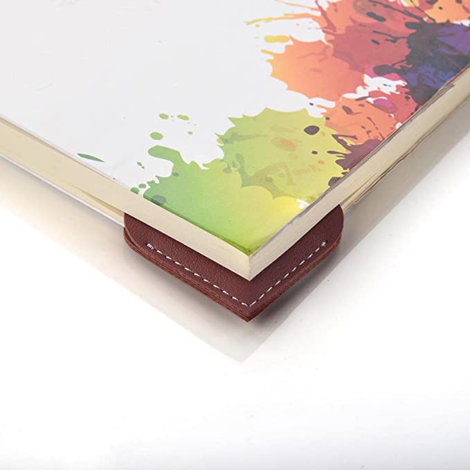 【Christmas Special 50% OFF】Vintage Leather Heart Bookmark Page Corner