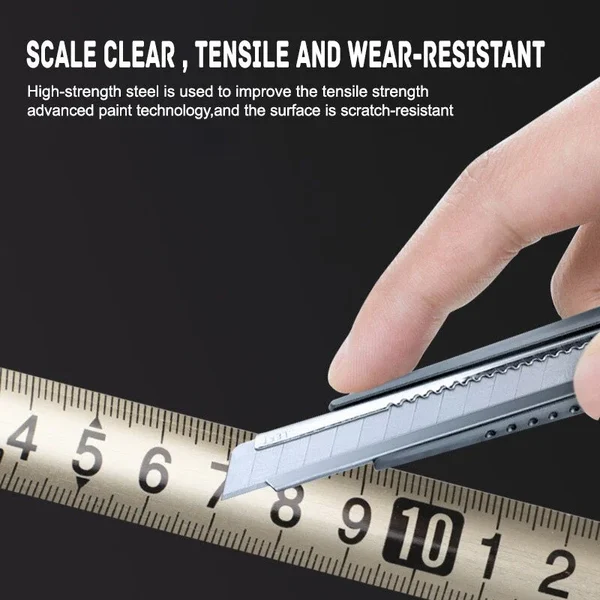 👍Stainless Steel Anti-corrosion Retractable Metric Ruler