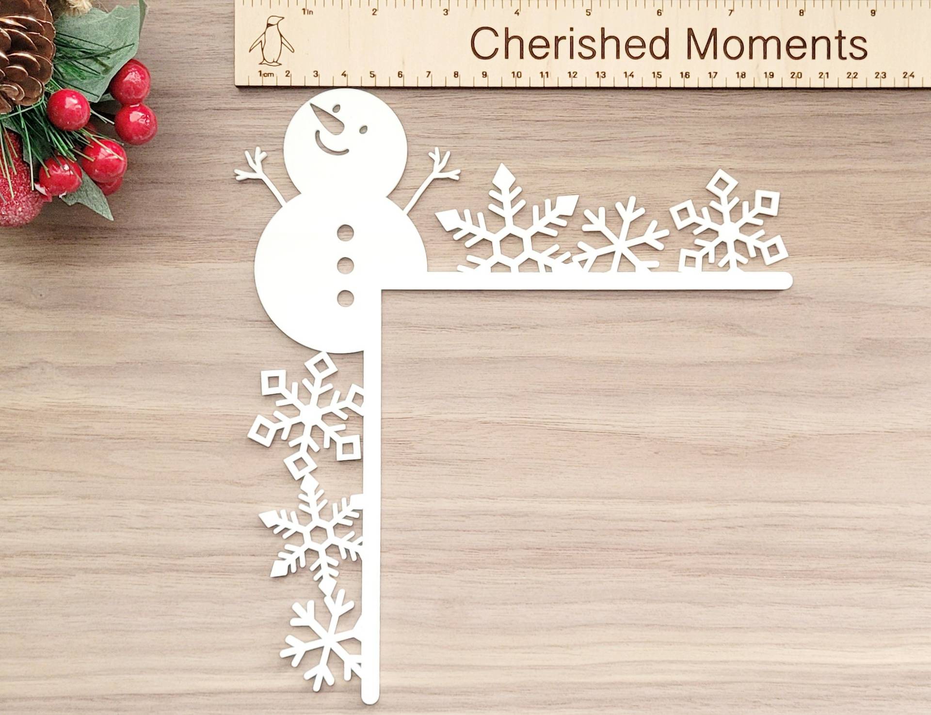 Snowman White Christmas Decoration