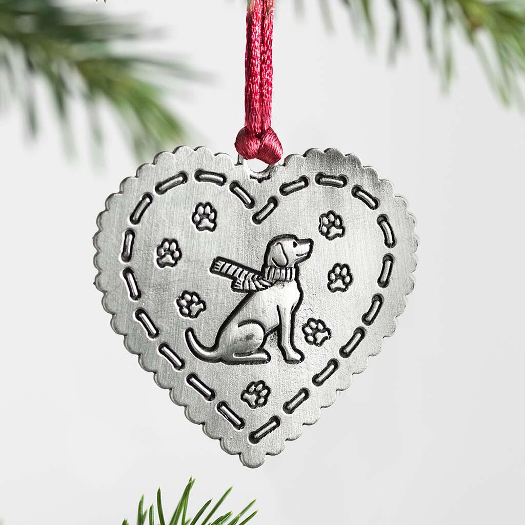 Solid Pewter Christmas Tree Ornament - BUY 5 FREE SHIPPING