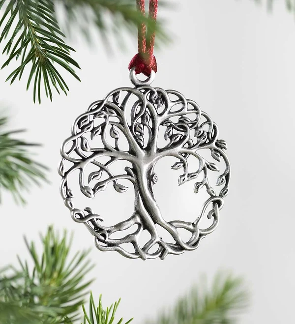 🎅BUY MORE SAVE MORE🎁Solid Pewter Christmas Tree Ornament