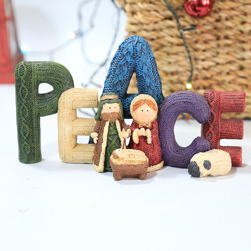 Handcrafts Family Nativity Statue 
