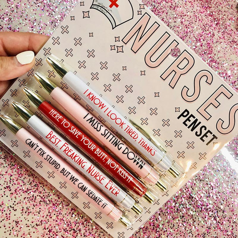 Funny Nurses Pens Set (set of 5)
