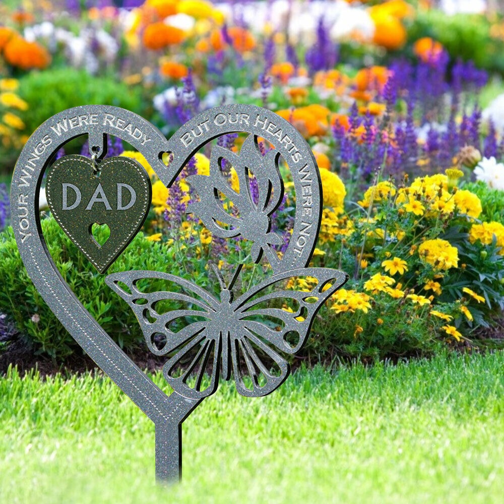 Memorial Gift Butterfly Ornament Garden Plaque