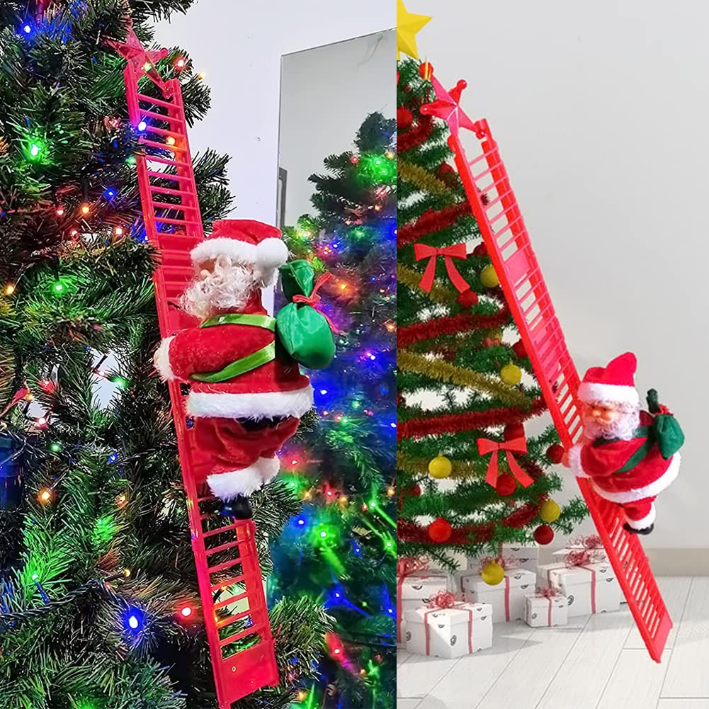 Electric Climbing Ladder Santa
