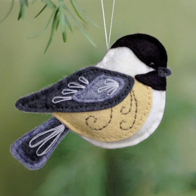 Felt Bird Christmas Ornament