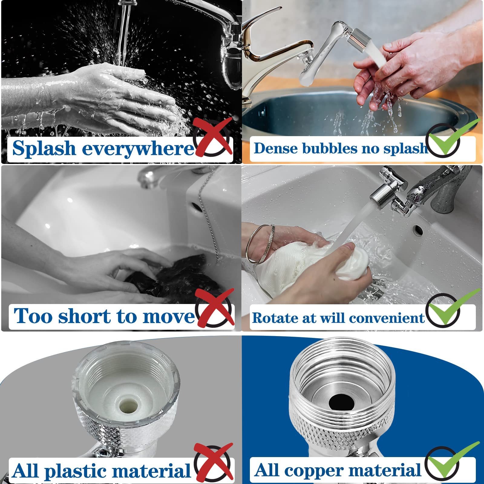 👍Rotating 1080° robotic arm faucet (universal model)