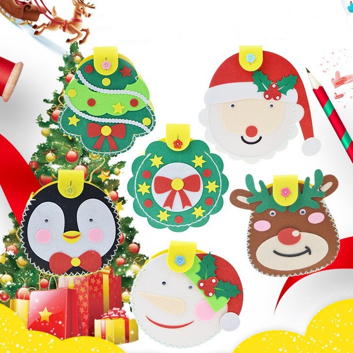 🎄Christmas children DIY educational toys shoulder bag🎁