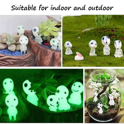6 Pcs Luminous Ghost Tree Elves Set