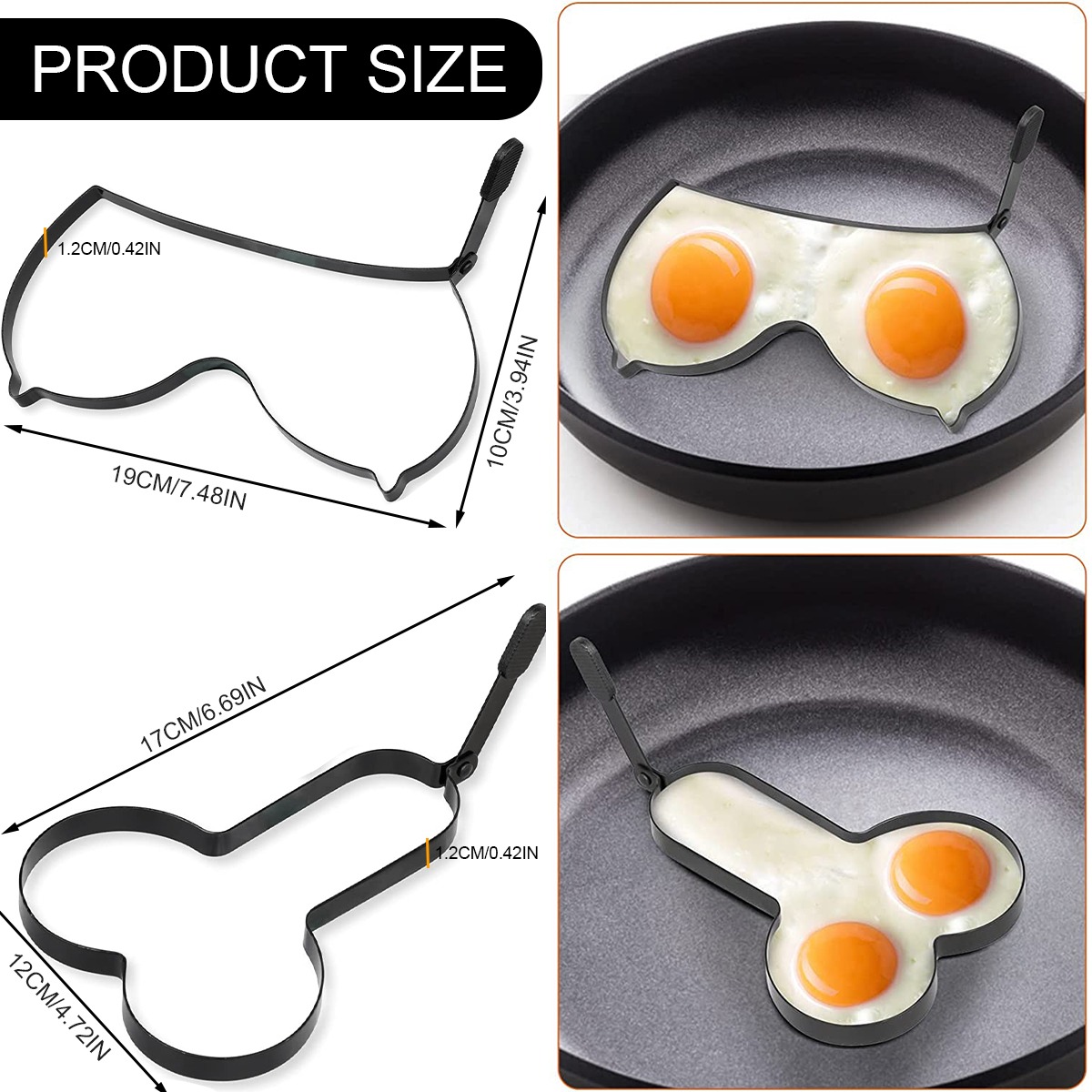🍳 Non-Stick Egg Omelette Moulds 