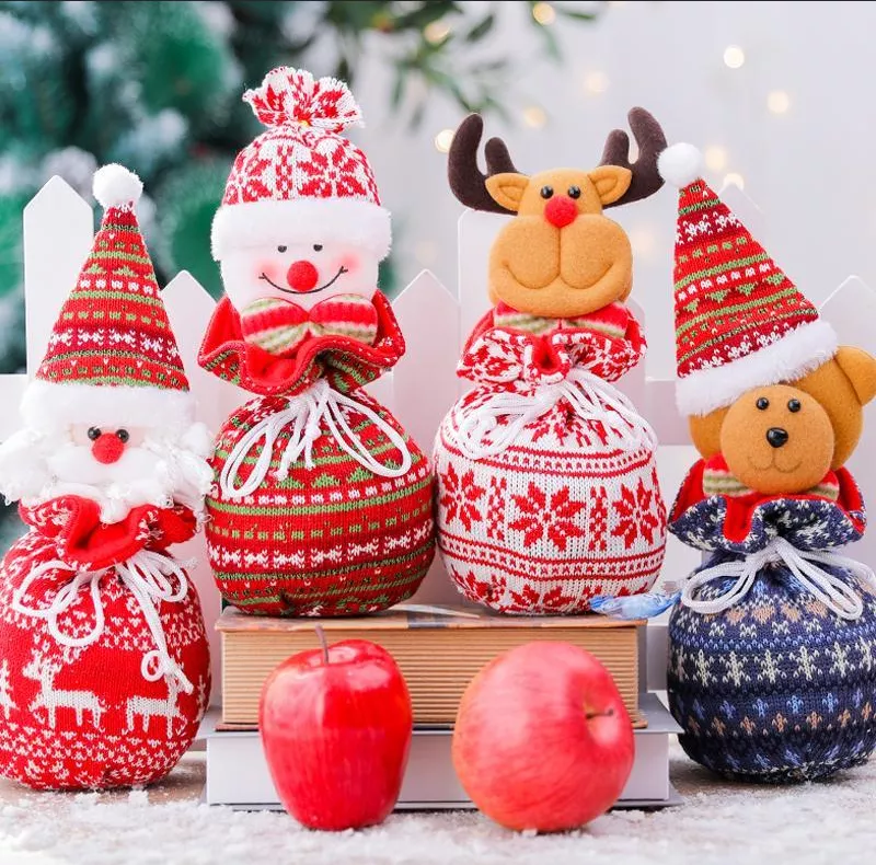 🔥HOT SALE -40%🎉Lovely Knitted Doll Christmas Gift Bags