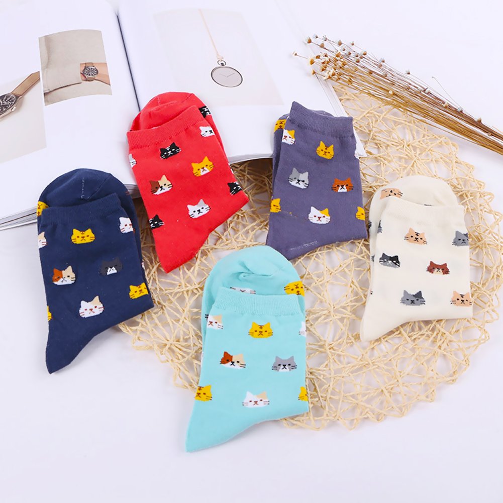 5 Pairs Womens Funny socks