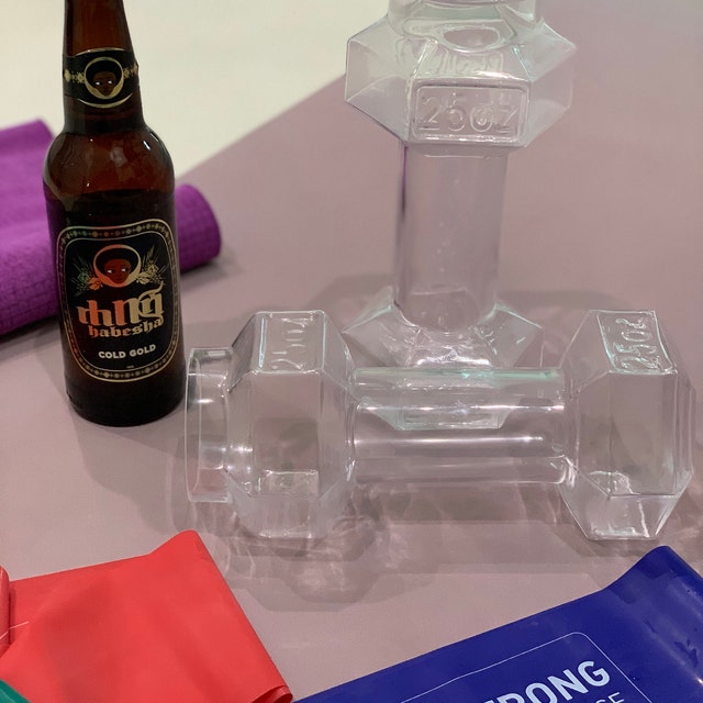 Funny Dumbbell Beer Glass