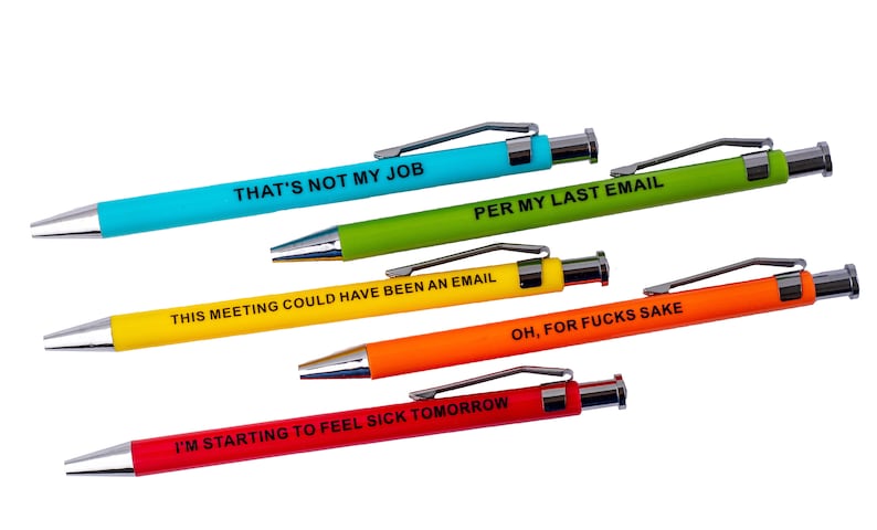 Offensive Pens Funny Gag Gift Funny Pen set Adult Funny image 4