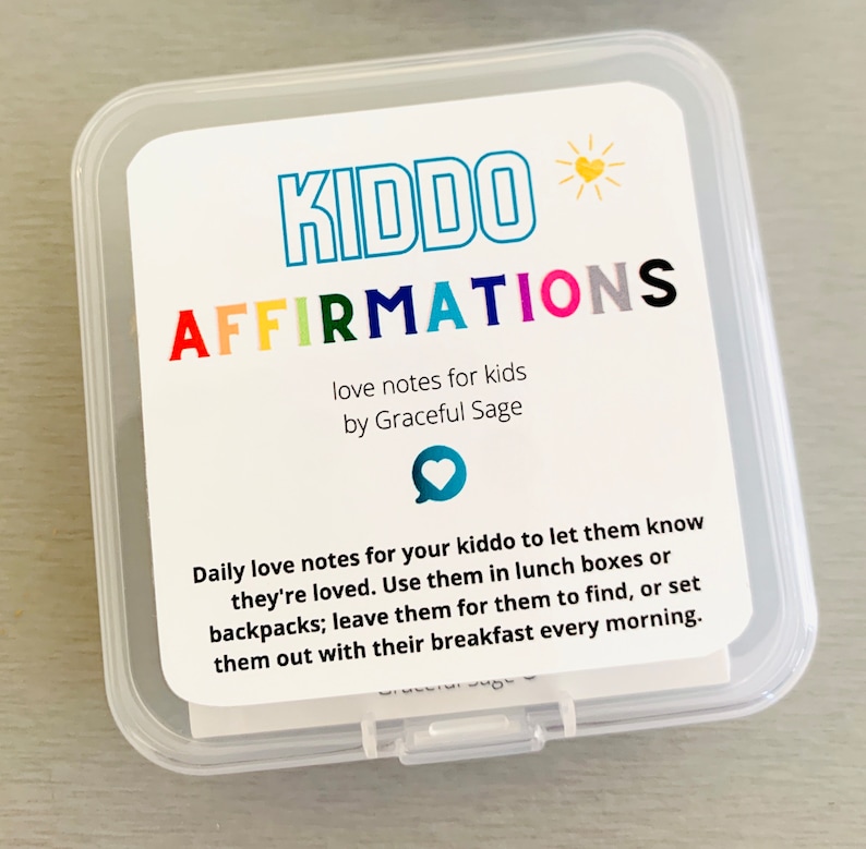 45 ct Lunch Box Notes for kids Affirmation cards for kids image 3