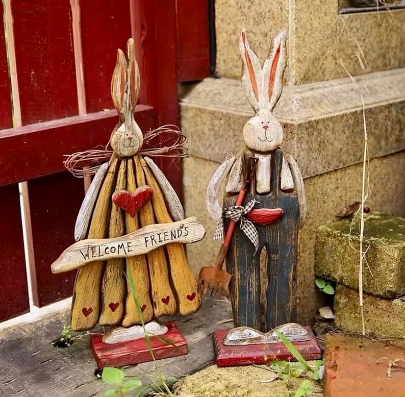 Symbol 2023 Garden Rabbit figurines