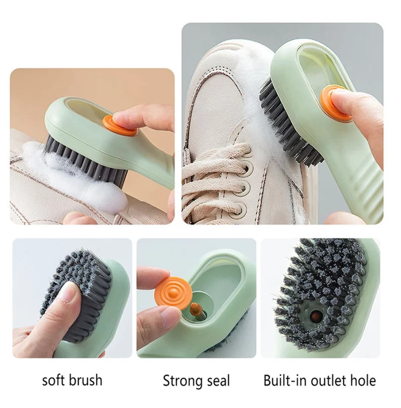 Multifunctional Shoe Brush With Liquid Box