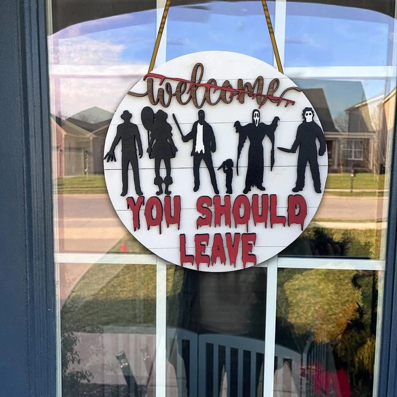 Halloween Horror Welcome Sign👻