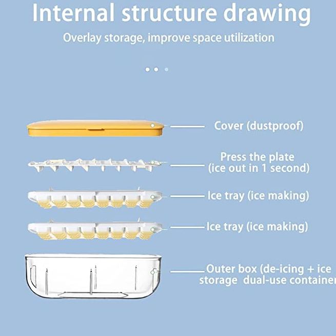 Press type Ice Cube Maker