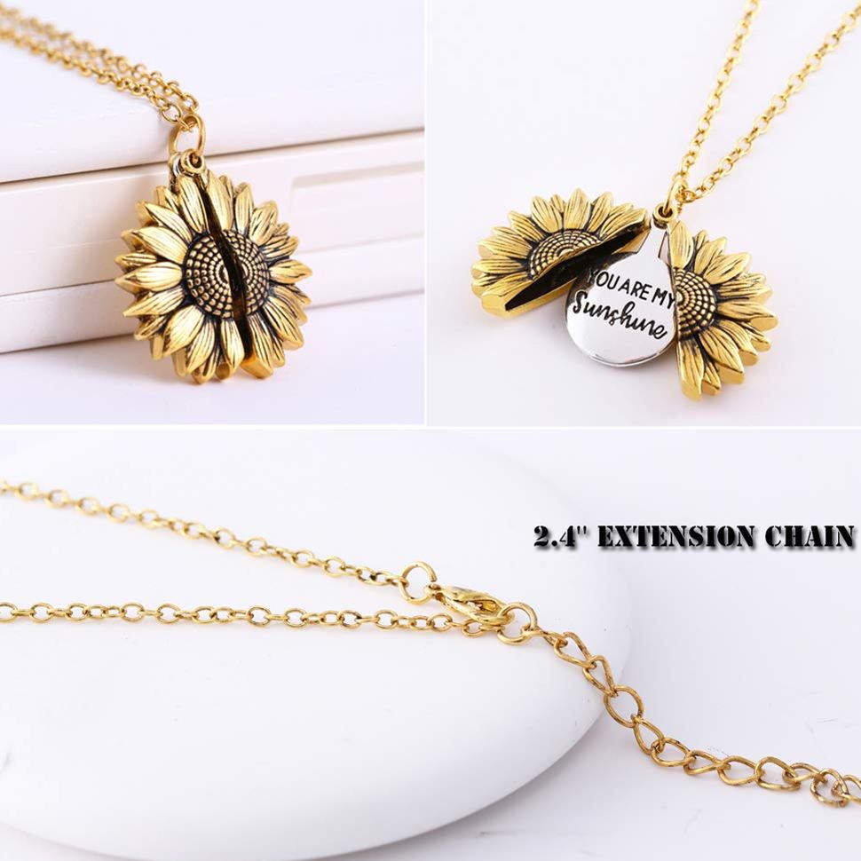 🌞"You Are My Sunshine" Sunflower Necklace🌻