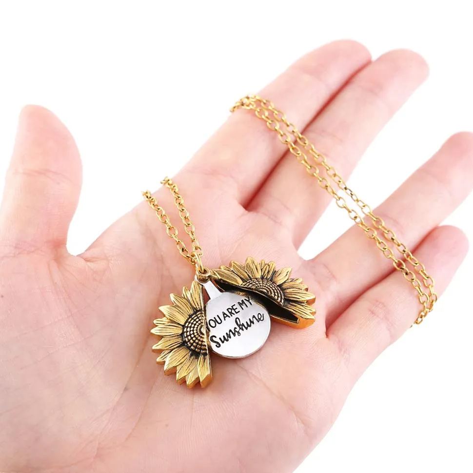 🌞"You Are My Sunshine" Sunflower Necklace🌻