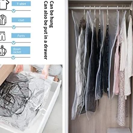  Hanging Vacuum Storage Bags 🔥 Buy 6 Get Extra 20% OFF & Free Shipping