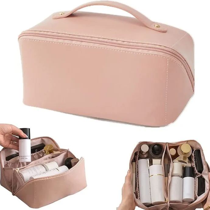 Large capacity travel cosmetic bag