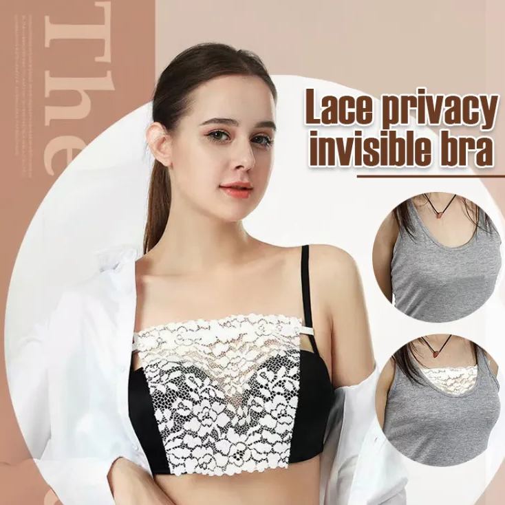Lace privacy invisible bra
