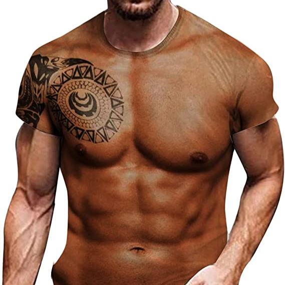 (🔥Hot Sale - 50% OFF🔥)Muscle Tattoo All Over Print T-Shirt
