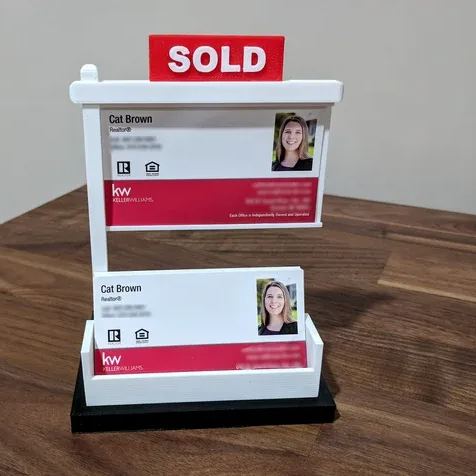 Business Card Holder-Display Your Own Personalized Business Cards