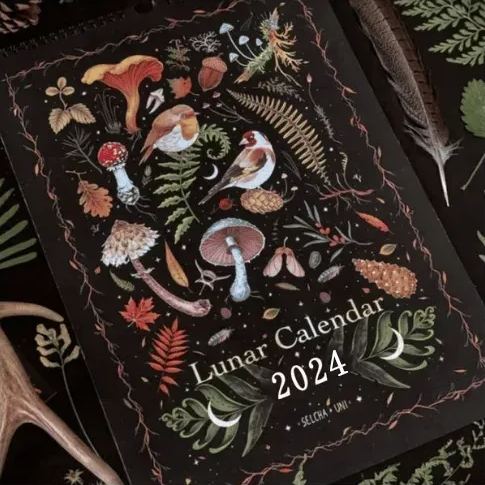 🌑2024 DARK FOREST LUNAR CALENDAR🌲