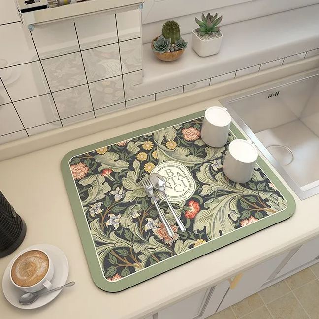 🔥Mother's Day Sale🔥Kitchen Absorbent Dish Draining Mat