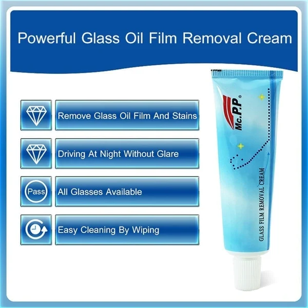 🔥Car Glass Oil Film Cleaner ♻Safety and Long-term Protection♻