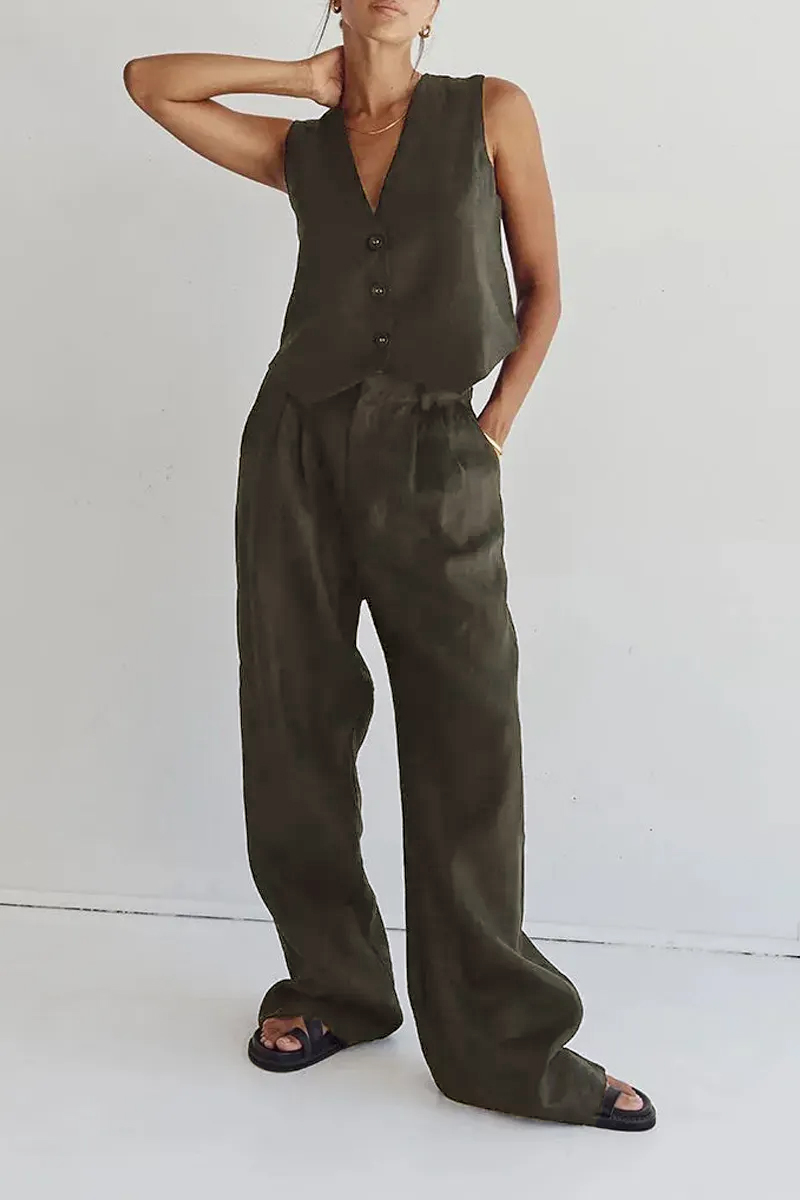 CROPPED VEST PANTS SUIT