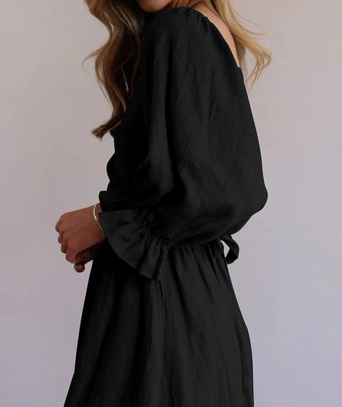 FRENCH RUFFLED LANTERN SLEEVES MULTI