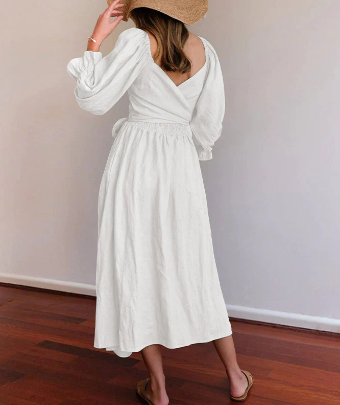 FRENCH RUFFLED LANTERN SLEEVES MULTI