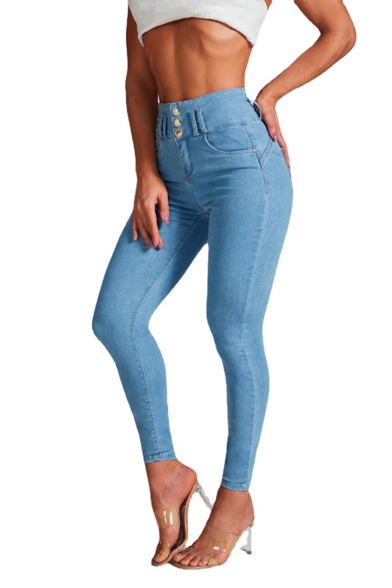 Midiross Women's high-waisted stretch jeans Skinny jeans