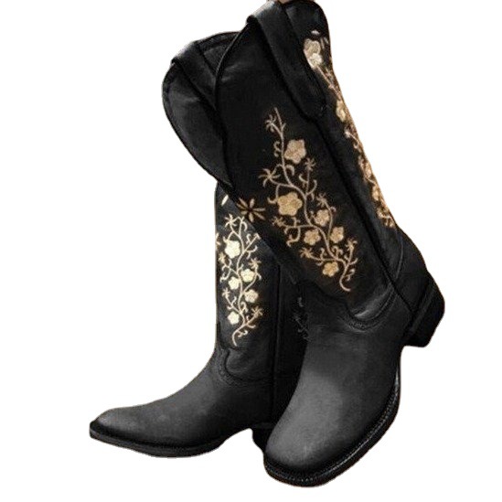 Tassel Vintage Embroidered Rider Boots
