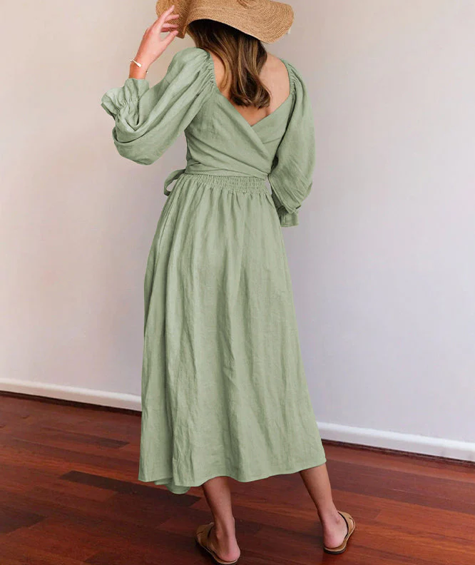 FRENCH RUFFLED LANTERN SLEEVES MULTI