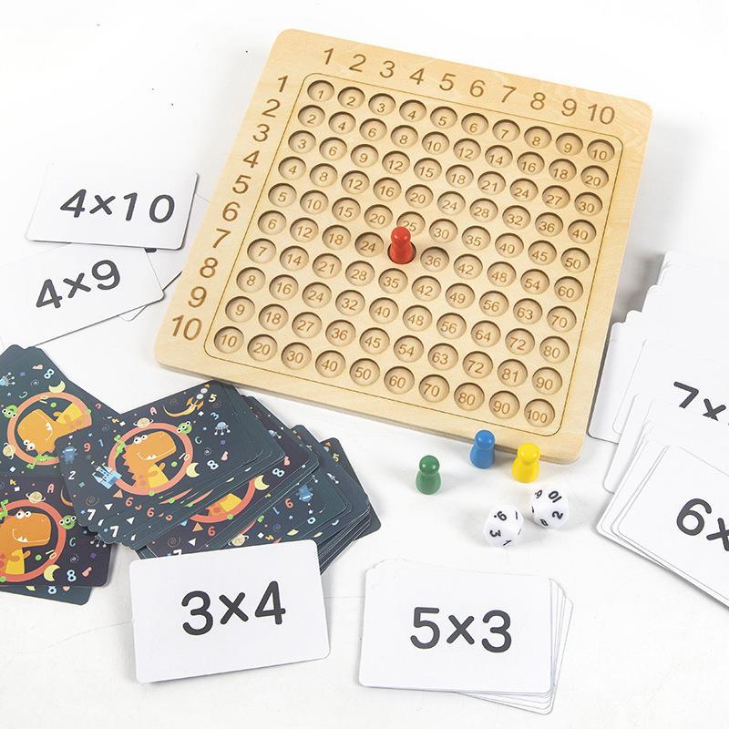 🔥Black Friday Sale 60% OFF🔥 - Wooden Montessori Multiplication/Addition Board Game♟