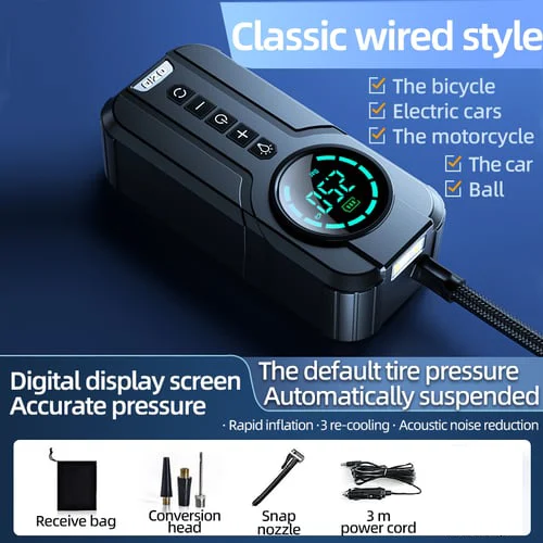Limited Time Offer - Portable Car Tire Inflator - 12V High Power