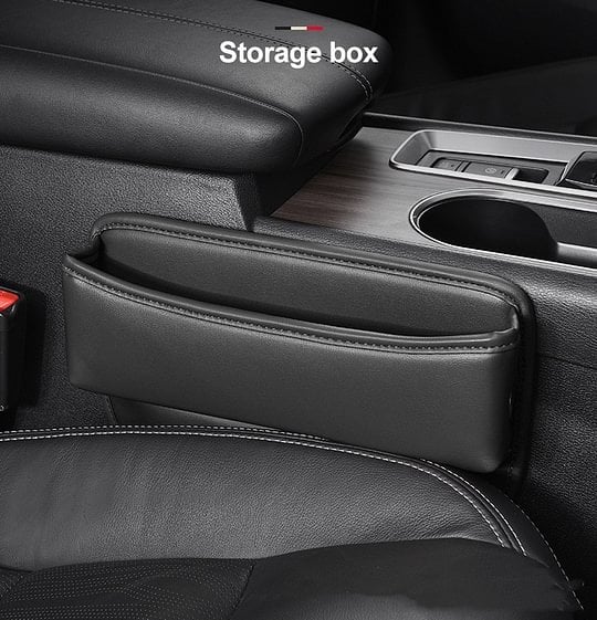 🔥2023 New Year Sale - Exclusive Logo Leather Car Seat Storage Box