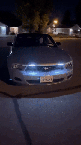 Dynamic Start-Scan Car LED Hood Light