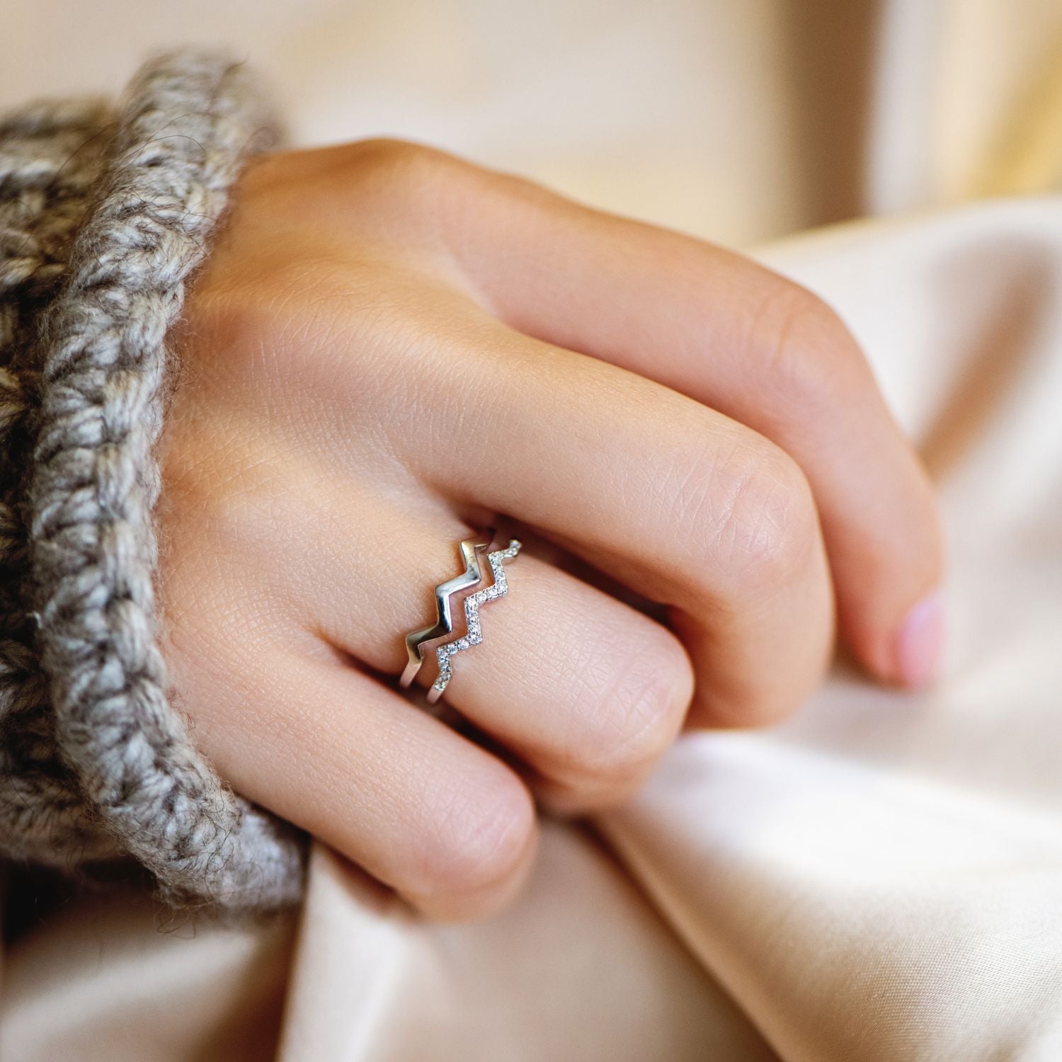 To My Daughter 'Highs and Lows' Ring