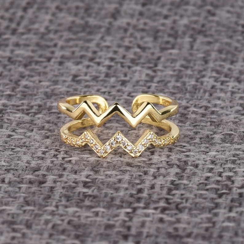 To My Daughter 'Highs and Lows' Ring